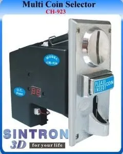 CH-923 Multi Coin Acceptor Selector Mechanism for 3 kinds of coins , suits Vending machine , arcade games etc...
CH-923 Multi Coin Acceptor Selector Mechanism for 3 kinds of coins , suits Vending machine , arcade games etc...