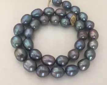 stunning 12-13mm tahitian baroque black blue red pearl necklace 18inch 925silver
stunning 12-13mm tahitian baroque black blue red pearl necklace 18inch 925silver