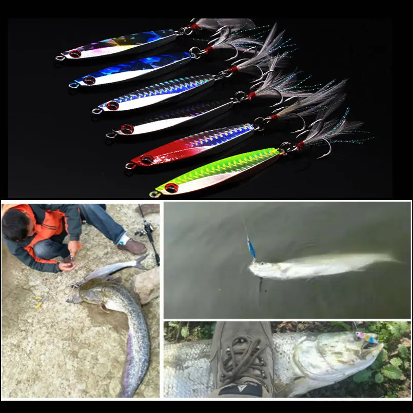 1 Pc Aorace Metal Lure Jig Lead 10g 14g 17g 21g 30g Jigbait Spoon Jigs Fishing Hard Slice Tackle Fish Jigging Baits Treble Hook
1 Pc Aorace Metal Lure Jig Lead 10g 14g 17g 21g 30g Jigbait Spoon Jigs Fishing Hard Slice Tackle Fish Jigging Baits Treble Hook