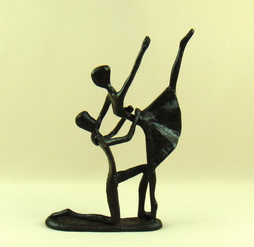 Abstract Cast Iron Couple Ballet Figurine Handmade Metal Dancing Lovers Portrait Statue Decor Handicraft Gift Adornment Trinket
Abstract Cast Iron Couple Ballet Figurine Handmade Metal Dancing Lovers Portrait Statue Decor Handicraft Gift Adornment Trinket