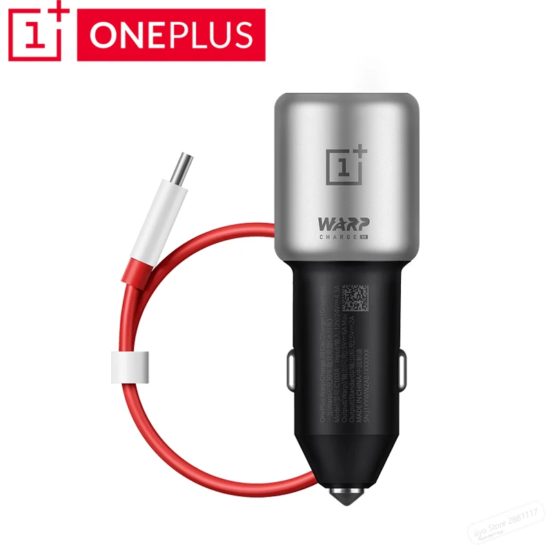 Original Oneplus Warp Charge 30 Car Charger 5V=6A Max 2A Standard For Oneplus 7 Pro / 7 / 6T / 6 / 5T / 5 / 3T / 3
Original Oneplus Warp Charge 30 Car Charger 5V=6A Max 2A Standard For Oneplus 7 Pro / 7 / 6T / 6 / 5T / 5 / 3T / 3