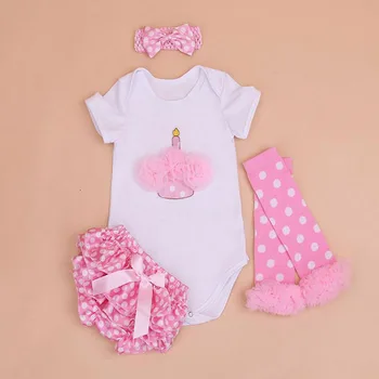4PCs per Set Newborn Cake Baby Girls Clothes Birthday Dress Pink Polka Dots Satin Shorts Headband Leggings for 0-24Months
4PCs per Set Newborn Cake Baby Girls Clothes Birthday Dress Pink Polka Dots Satin Shorts Headband Leggings for 0-24Months