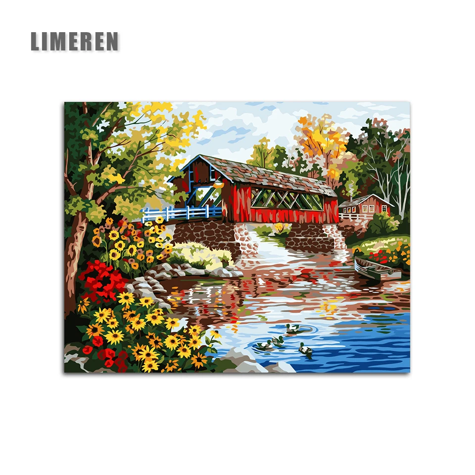 Frameless water surface bridge Flower plant Painting By Numbers Coloring By Numbers
Frameless water surface bridge Flower plant Painting By Numbers Coloring By Numbers