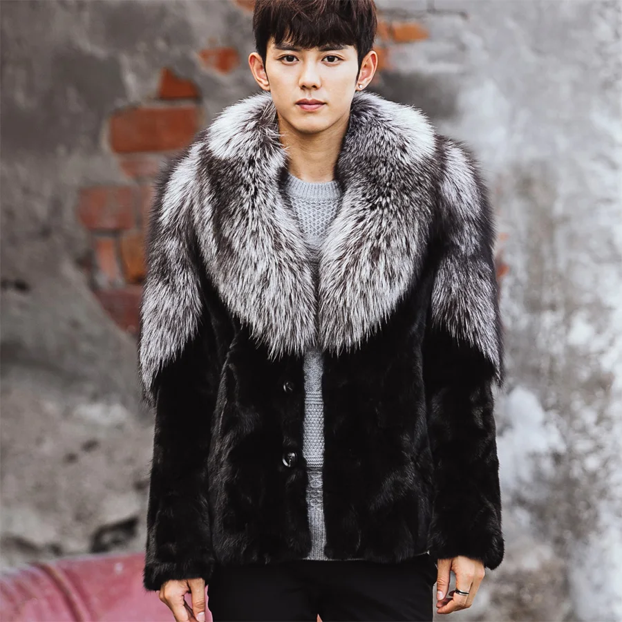 Real fur jacket men winter thick warm natural mink fur coat silver fox fur collar fluffy fur jacket male free shipping NPI90311C
Real fur jacket men winter thick warm natural mink fur coat silver fox fur collar fluffy fur jacket male free shipping NPI90311C