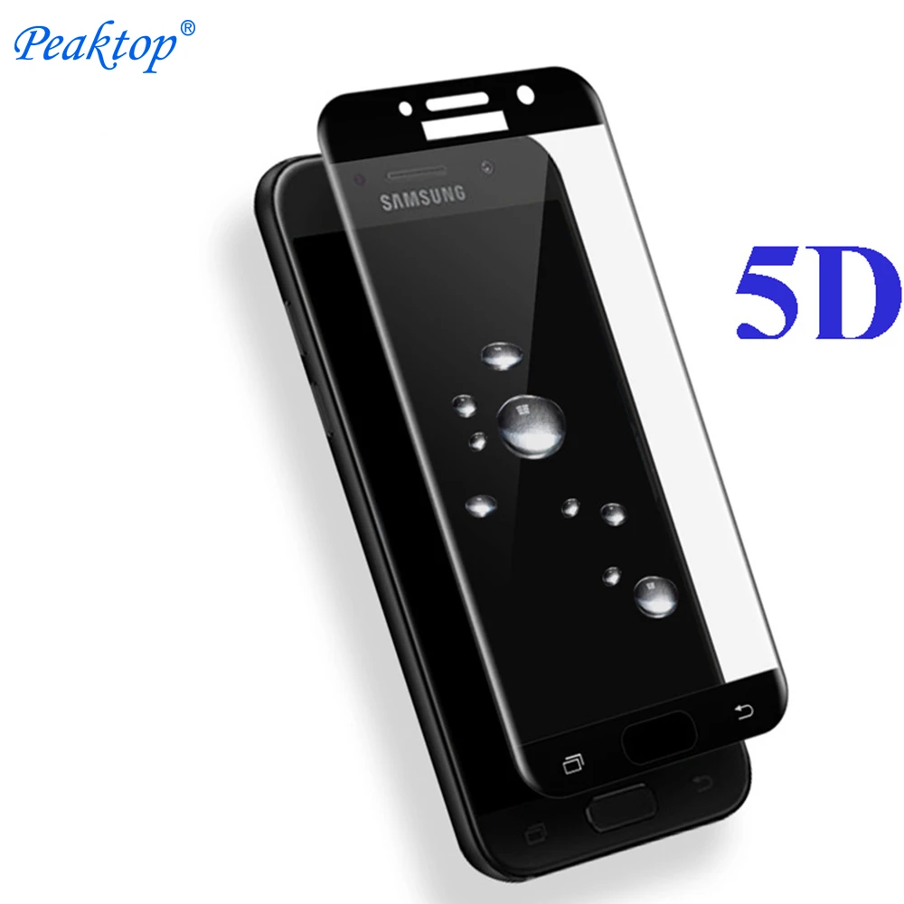 Фото 5D Премиум Закаленное стекло для Samsung Galaxy A3 A320 2017 A5 A520 A7 A720 защита экрана 3D 4D