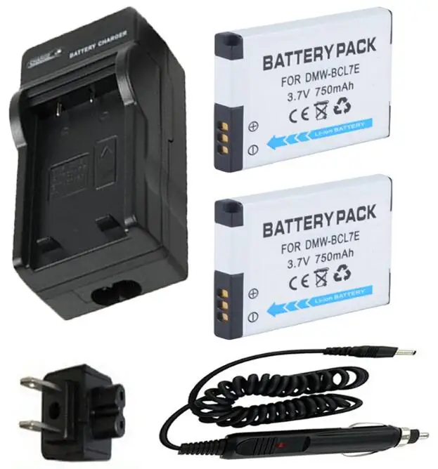 Battery (2-Pack) + Charger For panasonic DMW-BCL7, DMW BCL7,DMW-BCL7E,DMW BCL7E, DMW-BCL7PP, DMW BCL7PP Battery Pack 3.7V 750mAh
Battery (2-Pack) + Charger For panasonic DMW-BCL7, DMW BCL7,DMW-BCL7E,DMW BCL7E, DMW-BCL7PP, DMW BCL7PP Battery Pack 3.7V 750mAh