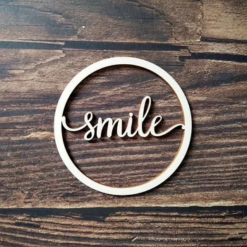 10pcs Laser Cut Art Craft Wooden Unfinished Round Smile Words Circle Sign Wood Signs Cursive Word Home Decors
10pcs Laser Cut Art Craft Wooden Unfinished Round Smile Words Circle Sign Wood Signs Cursive Word Home Decors