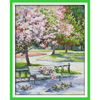 Everlasting Love The Spring In The Park Chinese Cross Stitch Kits Ecological Cotton Stamped DIY New Year Decorations For Home
Everlasting Love The Spring In The Park Chinese Cross Stitch Kits Ecological Cotton Stamped DIY New Year Decorations For Home