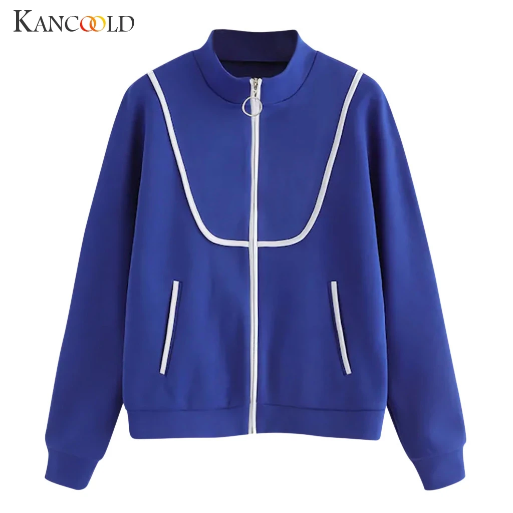 KANCOOLD coats Women's Long Sleeve Collision Strip Long Sleeve Pure Outwear Casual fashion new woman coats and jackets 2019JUL17
KANCOOLD coats Women's Long Sleeve Collision Strip Long Sleeve Pure Outwear Casual fashion new woman coats and jackets 2019JUL17