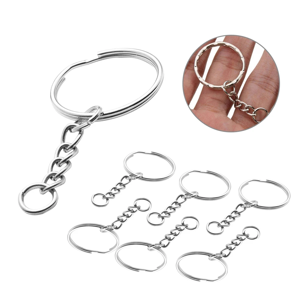 10pcs/lot 25/30mm Polished Silver Keyring Keychain Short Chain Split Ring Key Rings DIY Desk Sets School Office Supplies
10pcs/lot 25/30mm Polished Silver Keyring Keychain Short Chain Split Ring Key Rings DIY Desk Sets School Office Supplies