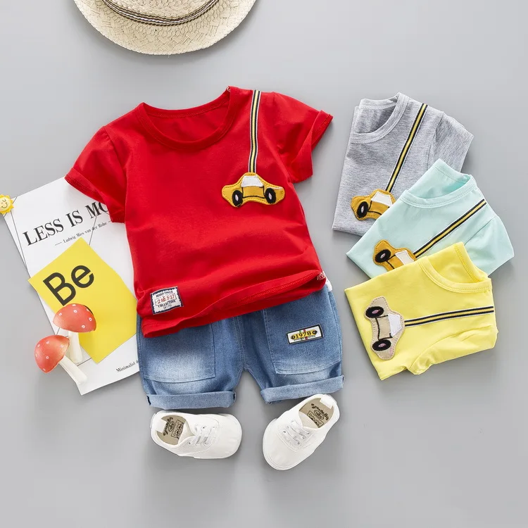 Kids Infant Boys Tshirt Clothes Suits Children Clothing Sets Summer Baby Boy Clothes Cute Car Denim Pants
Kids Infant Boys Tshirt Clothes Suits Children Clothing Sets Summer Baby Boy Clothes Cute Car Denim Pants