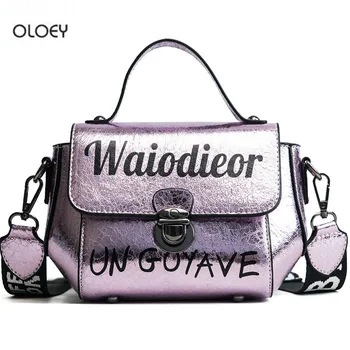 Wide strap handbag female 2018 new letter fluorescent leather small square package tide wild shoulder Messenger bag
Wide strap handbag female 2018 new letter fluorescent leather small square package tide wild shoulder Messenger bag