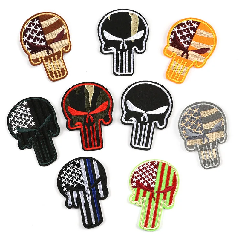 Skull ghost Embroidered Iron on Patches for clothing Punk Badges Jacket clothes Stickers Appliques wholesale
Skull ghost Embroidered Iron on Patches for clothing Punk Badges Jacket clothes Stickers Appliques wholesale