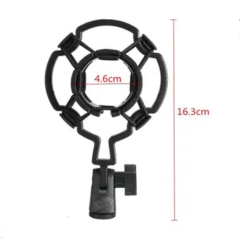 100pcs Bearable 3KG Load Mic Microphone Shock Mount Clip Holder Stand Radio Studio Sound Recording Bracket Black
100pcs Bearable 3KG Load Mic Microphone Shock Mount Clip Holder Stand Radio Studio Sound Recording Bracket Black