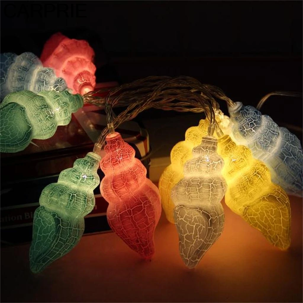 CARPRIE 10/20LEDs Cracked Conch String Light Romantic Fairy Battery Powerd Sea Shell Lamp Holiday Home Party Xmas Wedding Decor
CARPRIE 10/20LEDs Cracked Conch String Light Romantic Fairy Battery Powerd Sea Shell Lamp Holiday Home Party Xmas Wedding Decor