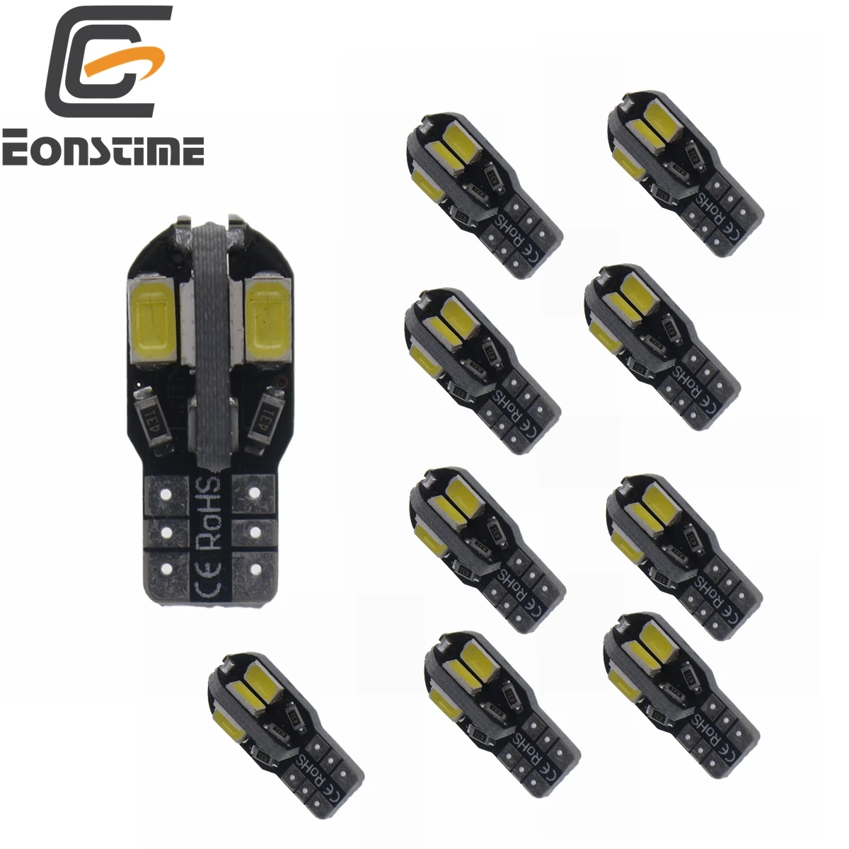 Eonstime 10PCS T10 Led Car Interior Bulb Canbus Error Free 5730 8SMD LED 12V Car Side Wedge Light White Lamp Bulb Car Styling
Eonstime 10PCS T10 Led Car Interior Bulb Canbus Error Free 5730 8SMD LED 12V Car Side Wedge Light White Lamp Bulb Car Styling