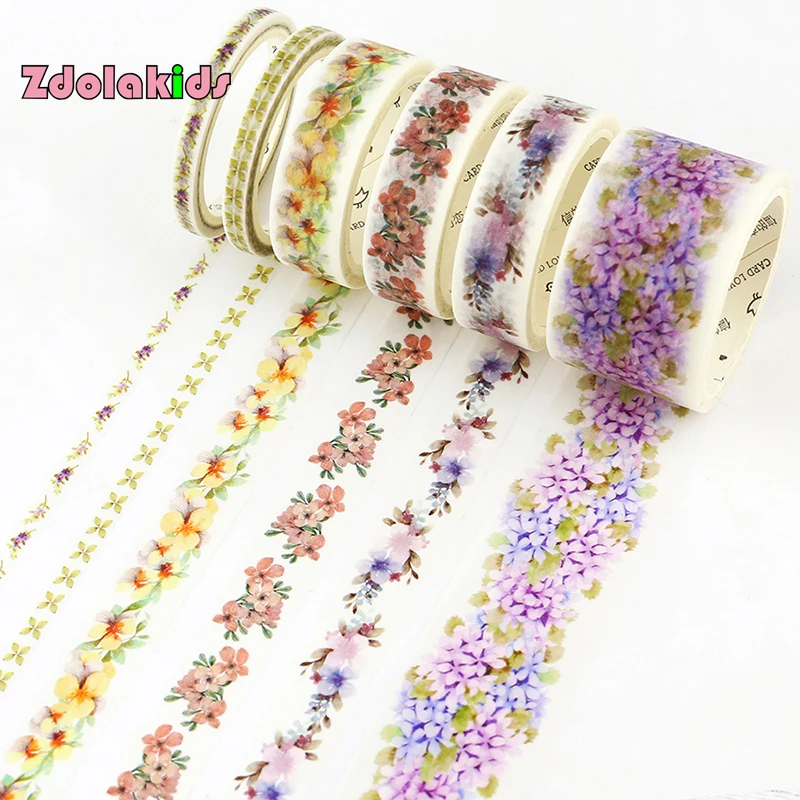 5mm 15mm 30mm*7m Flower Decorative Washi Tape Scotch DIY Scrapbooking Planner Masking Craft Adhesive Tape School Office Supply
5mm 15mm 30mm*7m Flower Decorative Washi Tape Scotch DIY Scrapbooking Planner Masking Craft Adhesive Tape School Office Supply