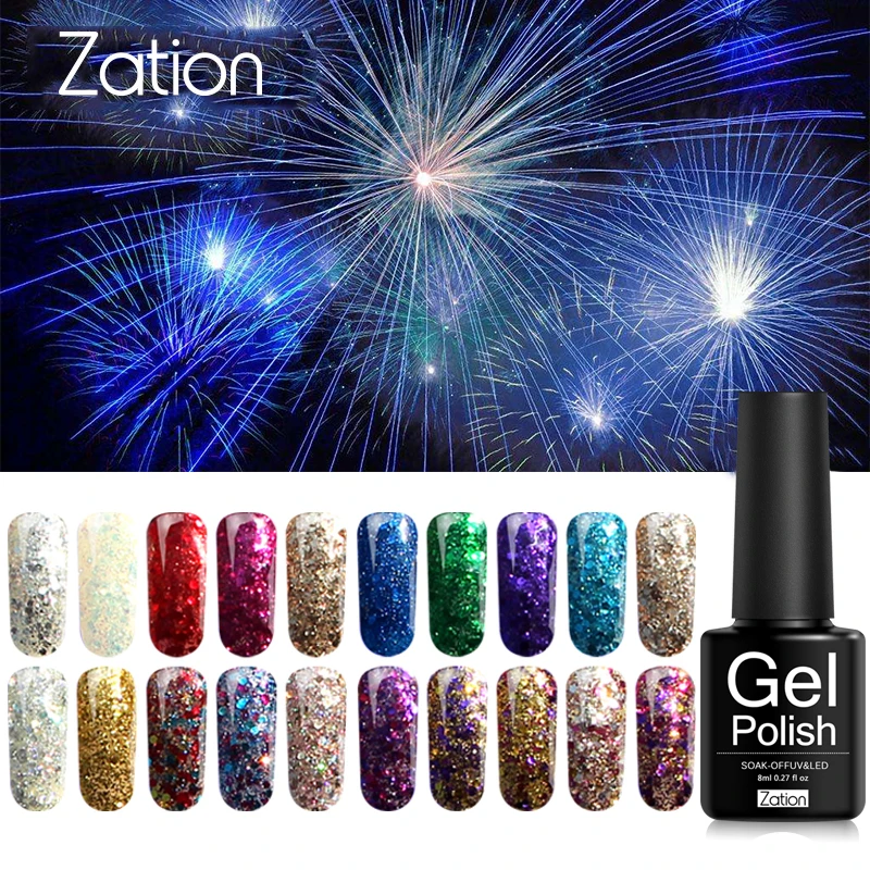 Zation 8ML NEW Diamond Varnish Enamel Nail Art for Sexy Women Soak-off UV Gel Polish Semi-permanent Sequin Lacquer Glitter Glue
Zation 8ML NEW Diamond Varnish Enamel Nail Art for Sexy Women Soak-off UV Gel Polish Semi-permanent Sequin Lacquer Glitter Glue