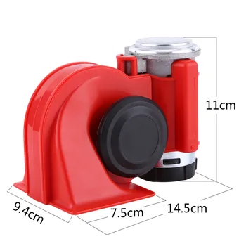 Shockproof Durable Aluminum ABS Material Motorcycle Dual Tone Trumpet Super Loud Electric Air Horn Snail Electric Pump Siren
Shockproof Durable Aluminum ABS Material Motorcycle Dual Tone Trumpet Super Loud Electric Air Horn Snail Electric Pump Siren