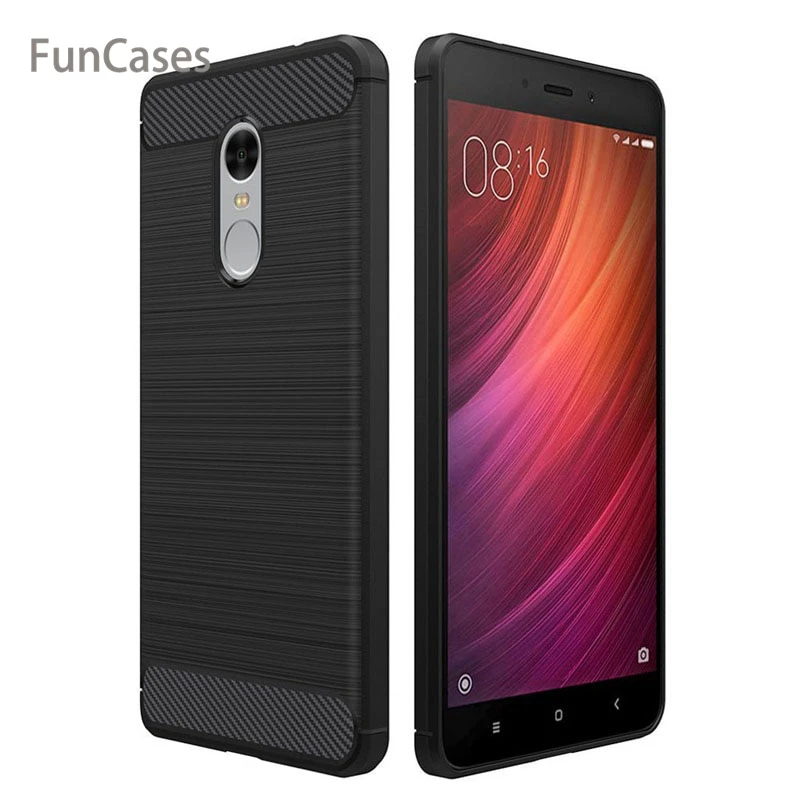 Чехол для Xiaomi Redmi Note 4 чехол 4X 5 дюйма из углеродного волокна и силикона Pro |