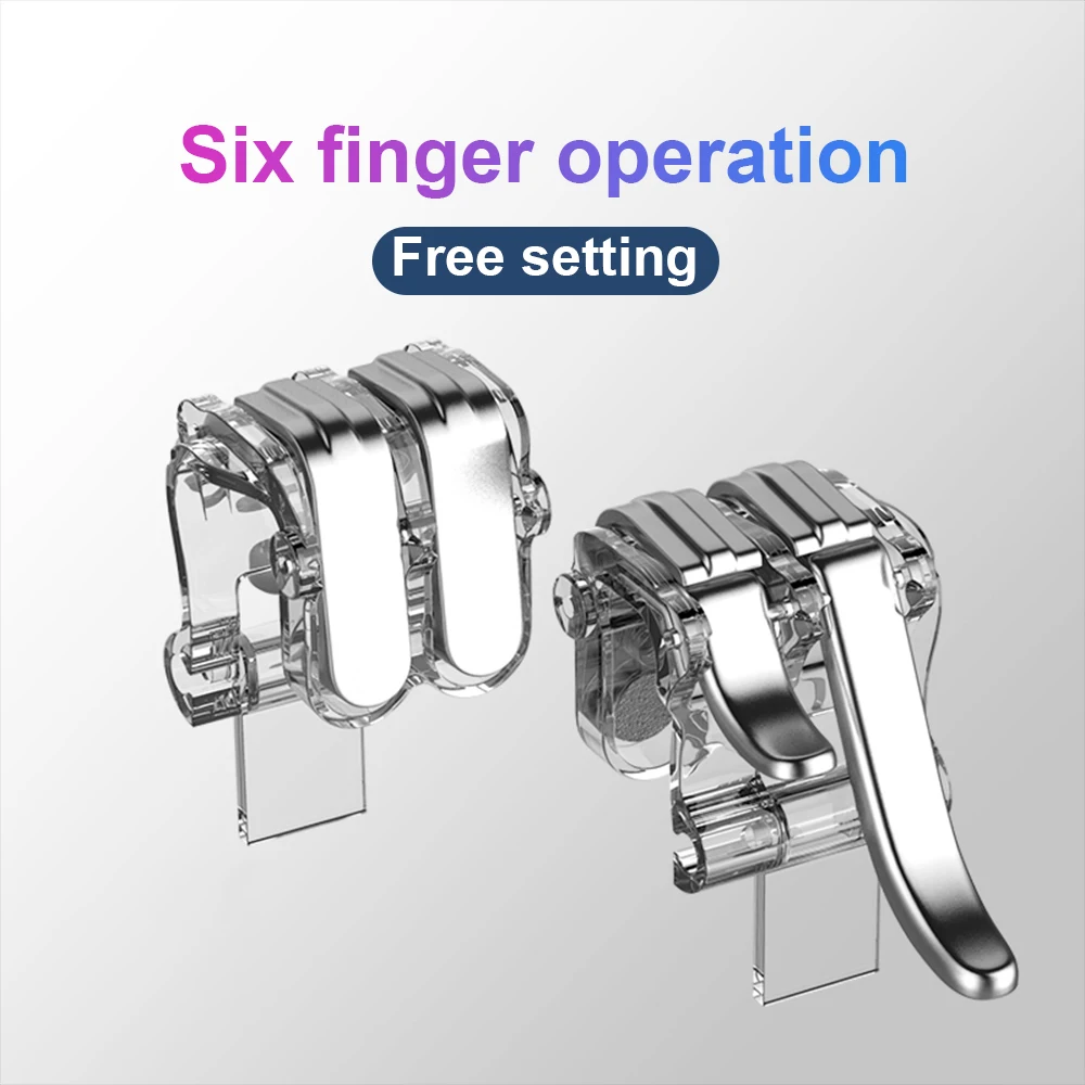 W6 Metal PUBG Mobile Trigger Gamepad Gaming L1R1 Shooter Pubg Mobile Controller Smart Phone Fire Button Aim Key Joystick
W6 Metal PUBG Mobile Trigger Gamepad Gaming L1R1 Shooter Pubg Mobile Controller Smart Phone Fire Button Aim Key Joystick