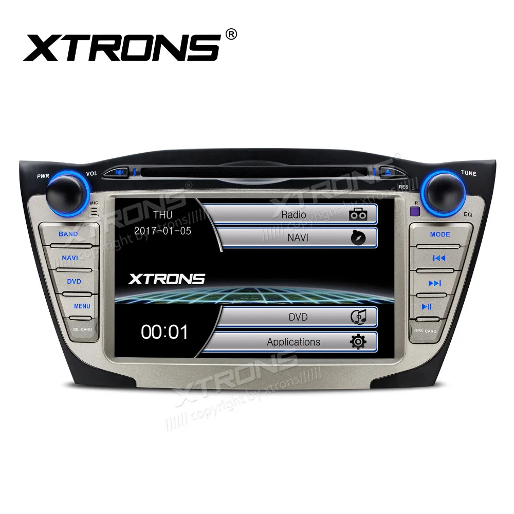 XTRONS 7 дюймовый HD сенсорный автомобильный dvd плеер с экраном рулевого колеса GPS