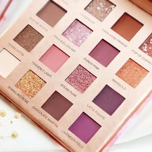 16 Warna Yang Tepat Mutiara Eyeshadow Smoky Pigmen Glitter Makeup Eyeshadow Pallet Kosmetik Tahan Air Eyeshadow Tray Perlengkapan(China)