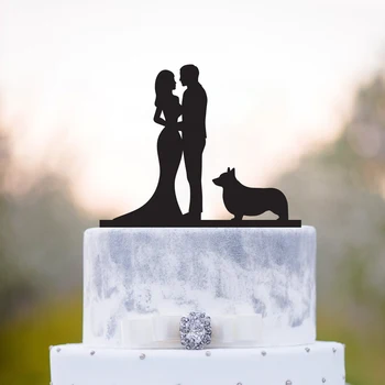 Mr&Mrs Wedding cake topper,Bride&Groom and Welsh corgi Silhouette cake topper,Couple and corgi dog Wedding cake Decor Supplies
Mr&Mrs Wedding cake topper,Bride&Groom and Welsh corgi Silhouette cake topper,Couple and corgi dog Wedding cake Decor Supplies