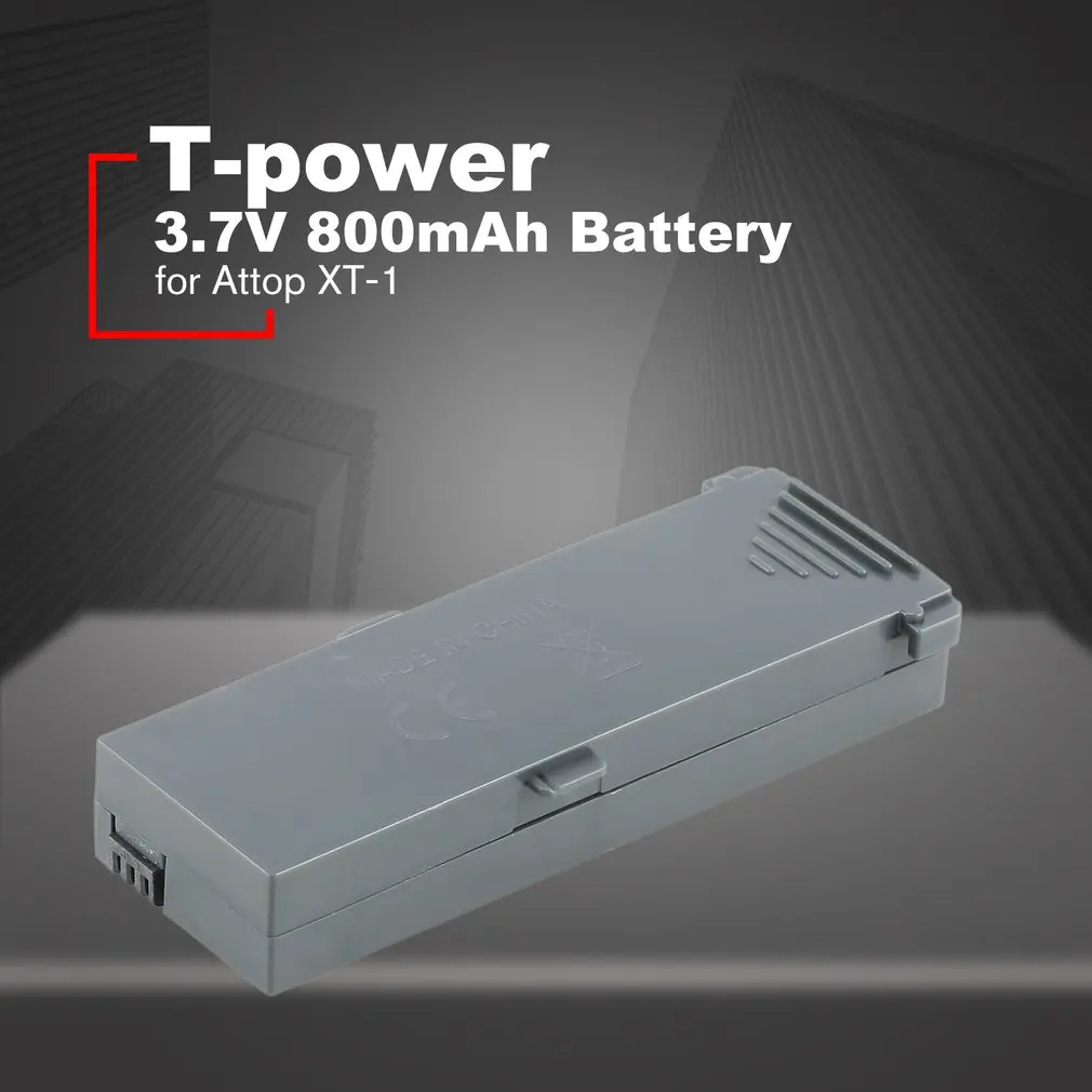 3.7V 800mAh Li-ion Rechargeable Battery for Attop XT-1 RC Drone Quadcopter Replacement Remote Control Airplane Parts
3.7V 800mAh Li-ion Rechargeable Battery for Attop XT-1 RC Drone Quadcopter Replacement Remote Control Airplane Parts