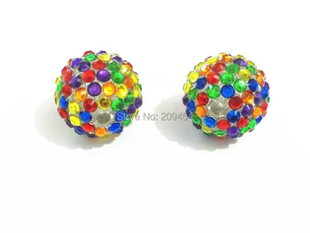 Newest ! 20mm 100pcs/lot Rainbow Color Mixed Resin Rhinestone Ball Beads,Chunky Beads For Kids Jewelry Making
Newest ! 20mm 100pcs/lot Rainbow Color Mixed Resin Rhinestone Ball Beads,Chunky Beads For Kids Jewelry Making