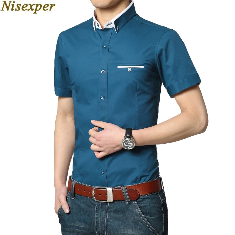Nisexper Men Shirts Summer Fashion Short Sleeve Mens Shirt New Arrival Casual Business Formal Male Cotton Shirts Men Shirts
Nisexper Men Shirts Summer Fashion Short Sleeve Mens Shirt New Arrival Casual Business Formal Male Cotton Shirts Men Shirts