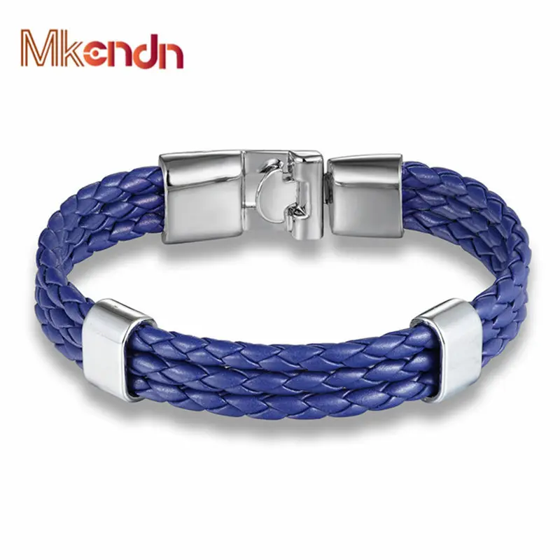 MKENDN High Quailty Men Women Handmade Multilayer Braid leather Bracelet & Bangle Hand Chain Buckle Fashion Jewelry Pulseras
MKENDN High Quailty Men Women Handmade Multilayer Braid leather Bracelet & Bangle Hand Chain Buckle Fashion Jewelry Pulseras