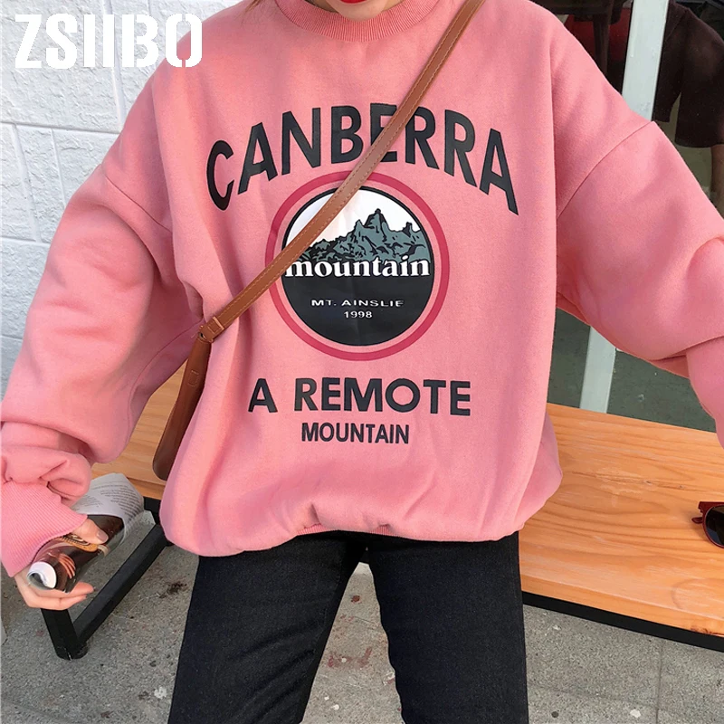 2019 New women sweatshirt Fashion Long sleeves Letter Harajuku Print Girl pink Pullovers Tops O-neck Woman Hooded sweatshirt
2019 New women sweatshirt Fashion Long sleeves Letter Harajuku Print Girl pink Pullovers Tops O-neck Woman Hooded sweatshirt