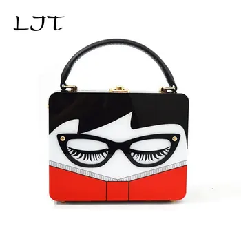 LJT Women's Bag 2019 New Small European Fashion Acrylic Female Glasses Style Box Bag Mini Party Messenger Bag Luxury Handbags
LJT Women's Bag 2019 New Small European Fashion Acrylic Female Glasses Style Box Bag Mini Party Messenger Bag Luxury Handbags