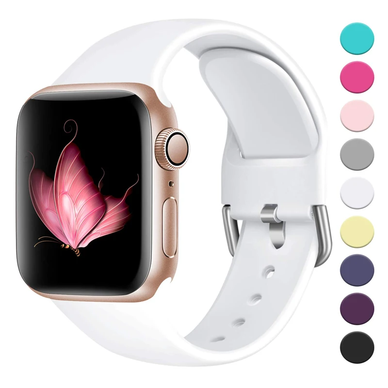Ремешок для наручных часов Apple watch версии 3 4 года 44 мм 42 40 38 версия iwatch браслет correa