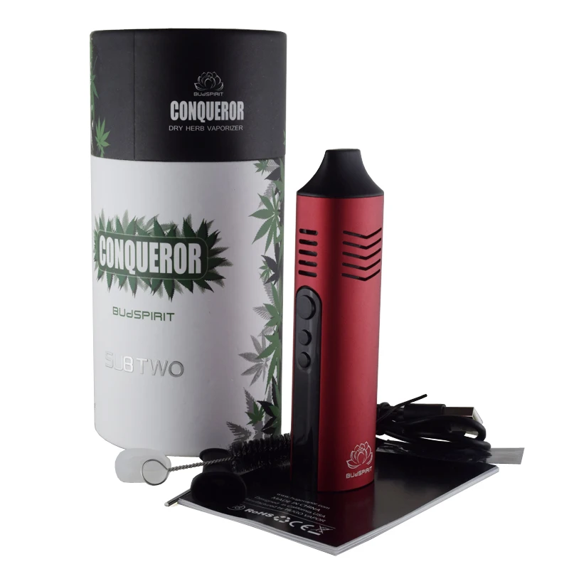 Conqueror Dry Herb Vaporizer 2200mah Battery Vape Pen Vaper Electronic Cigarette vape Kit vapor herbal vaporizer e cigarette