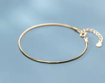 1.2MM Thin Authentic REAL. 925 Sterling Silver Gold Snakebone chain Bracelet GTLS883
1.2MM Thin Authentic REAL. 925 Sterling Silver Gold Snakebone chain Bracelet GTLS883