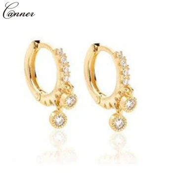 CANNER Gold Color Small Hoop Earrings for Women 925 Sterling Silver Circle Earrings 2019 Jewelry Lady Girl Huggie Earings Q40
CANNER Gold Color Small Hoop Earrings for Women 925 Sterling Silver Circle Earrings 2019 Jewelry Lady Girl Huggie Earings Q40