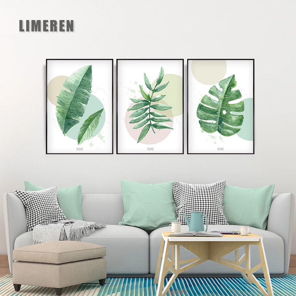 Nordic Minimalist Canvas Print Posters Green Tropical plants Palm leaves on canvas wall picture Living Room Home Decor No frame
Nordic Minimalist Canvas Print Posters Green Tropical plants Palm leaves on canvas wall picture Living Room Home Decor No frame