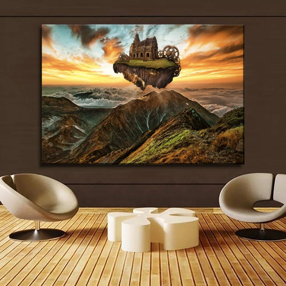 Mountains Building Engine Gears Steampunk Painting 1 Piece Style Picture n Canvas Print Type Home Decorative Wall Art Poster
Mountains Building Engine Gears Steampunk Painting 1 Piece Style Picture n Canvas Print Type Home Decorative Wall Art Poster