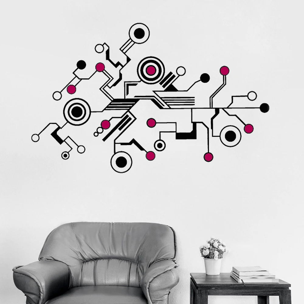 174x110CM Large Tech Abstract Circuit Wall Sticker Decals Unique Pattern Vinyl Mural Office Livingroom Wall Interior Decor LC386
174x110CM Large Tech Abstract Circuit Wall Sticker Decals Unique Pattern Vinyl Mural Office Livingroom Wall Interior Decor LC386