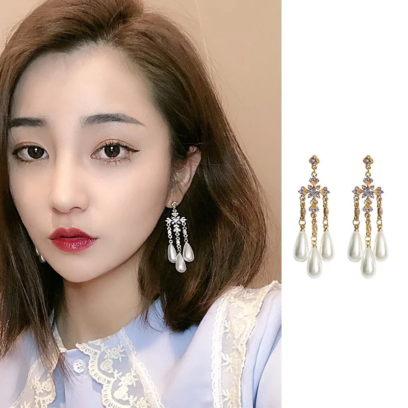 MENGJIQIAO 2019 Korean Luxury Transparent Shiny Rhinestone Tassel Drop Earrings For Women Statement Water Drop Long Pendientes
MENGJIQIAO 2019 Korean Luxury Transparent Shiny Rhinestone Tassel Drop Earrings For Women Statement Water Drop Long Pendientes