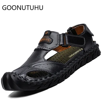 2019 new men's sandals casual leather shoes male summer breathable beach sandal man comfortable outdoor sandals for men hot sale
2019 new men's sandals casual leather shoes male summer breathable beach sandal man comfortable outdoor sandals for men hot sale