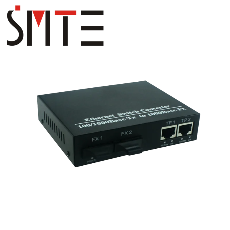 2 SFP 2 RJ45 ports Optical Fiber Media Converter Fiber Converter 25km SC 10/100/1000M Single mode duplex fiber
2 SFP 2 RJ45 ports Optical Fiber Media Converter Fiber Converter 25km SC 10/100/1000M Single mode duplex fiber