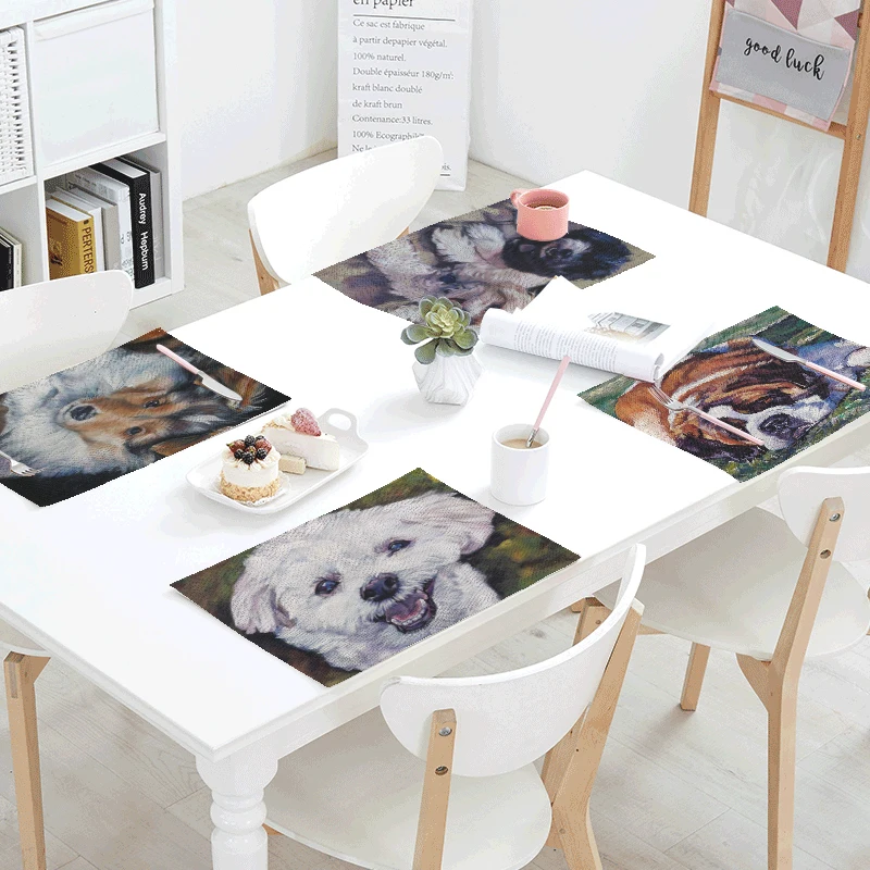42x32cm Cuteness Schnauzer Printed Table Mat Table Napkins For Wedding Table Placemat Husky Table Flag Kitchen Decor Tablecloths
42x32cm Cuteness Schnauzer Printed Table Mat Table Napkins For Wedding Table Placemat Husky Table Flag Kitchen Decor Tablecloths
