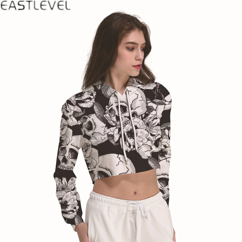 2018 Girls Clothes White Skeleton Print Hoodies Sweatshirt Women Showing Belly Button Hooded Crop Tops Pullover Sweatshirt Tops
2018 Girls Clothes White Skeleton Print Hoodies Sweatshirt Women Showing Belly Button Hooded Crop Tops Pullover Sweatshirt Tops