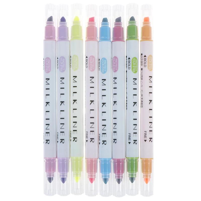1PCS Zebra WKT7 MildLiner Highlighter Marker Fluorescent pen Round Toe/Oblique Double-Sided School Office Supply New
1PCS Zebra WKT7 MildLiner Highlighter Marker Fluorescent pen Round Toe/Oblique Double-Sided School Office Supply New