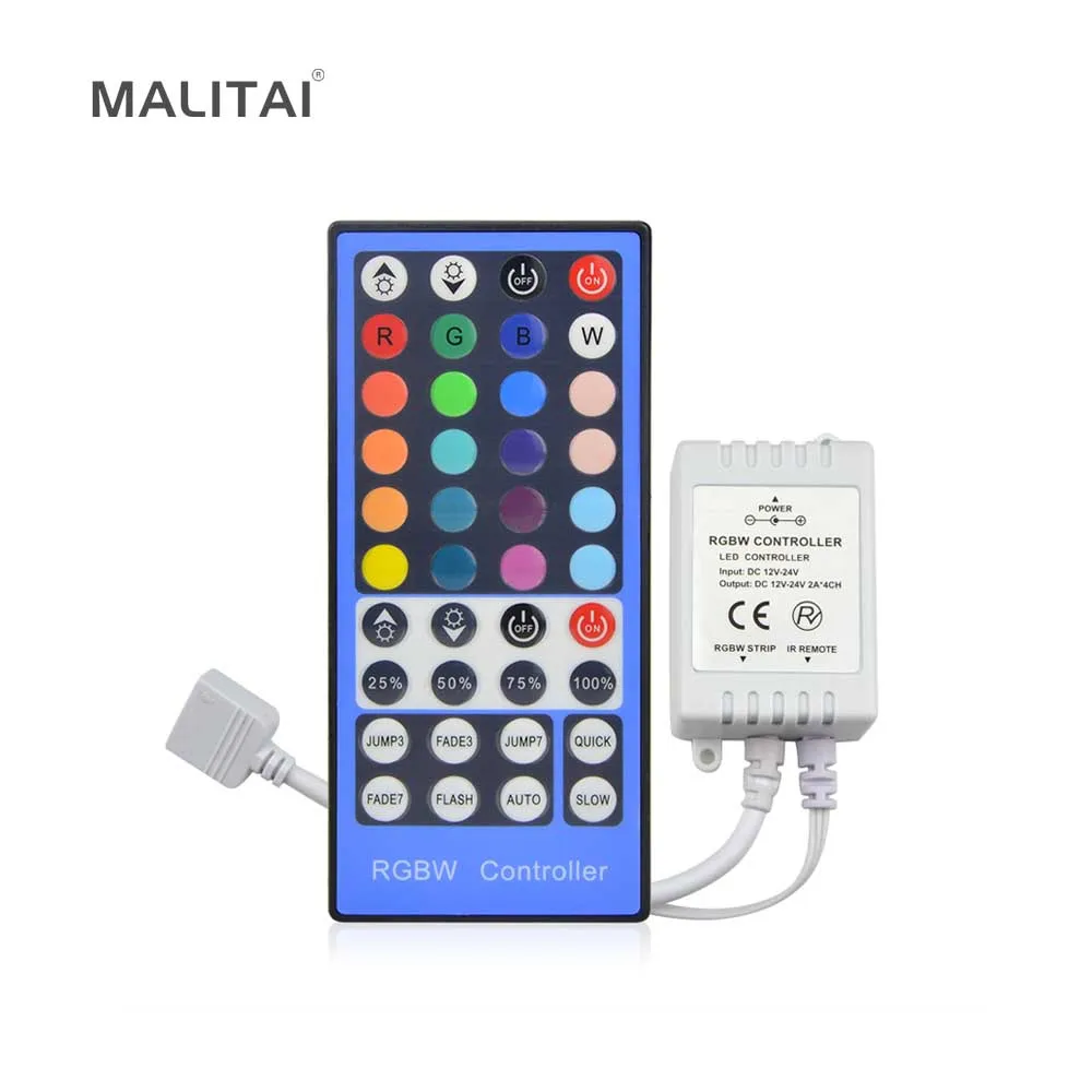1Pcs 2.4G 4 Channels DC12V - 24V LED RGBW Controller Dimmer 40 Keys Remote Control For RGBW RGBWW 5050 SMD LED Strip light
1Pcs 2.4G 4 Channels DC12V - 24V LED RGBW Controller Dimmer 40 Keys Remote Control For RGBW RGBWW 5050 SMD LED Strip light