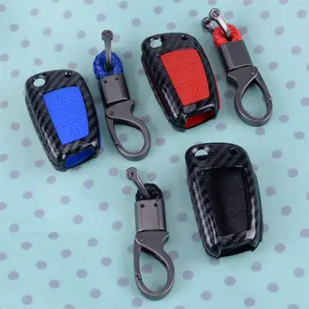 Car Remote Key Case Fob Shell with KeyChain Holder Carbon Fiber Style Fit for Audi A1 S3 A5 Q3 Q7 TT
Car Remote Key Case Fob Shell with KeyChain Holder Carbon Fiber Style Fit for Audi A1 S3 A5 Q3 Q7 TT