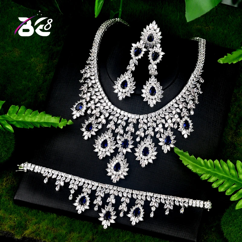 Be 8 Luxury Bridal Wedding Jewelry Sets AAA CZ Classic Design Women 4pc Set Engagement Ceremony and Anniversary bijoux femmeS072
Be 8 Luxury Bridal Wedding Jewelry Sets AAA CZ Classic Design Women 4pc Set Engagement Ceremony and Anniversary bijoux femmeS072